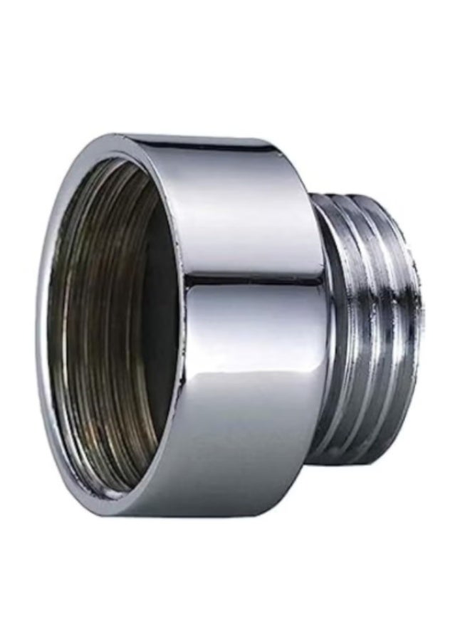 Chrome PSP pipe fitting, 1/2 inch female x 3/8 inch male, PSP shower hose mixer valve adapter